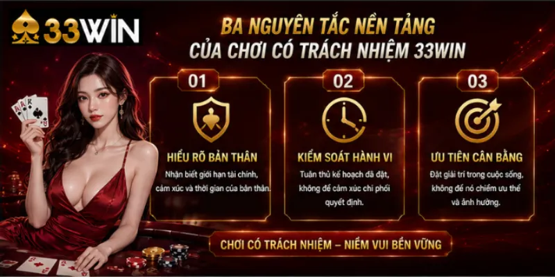 Ba nguyên tắc nền tảng của chơi có trách nhiệm 33Win