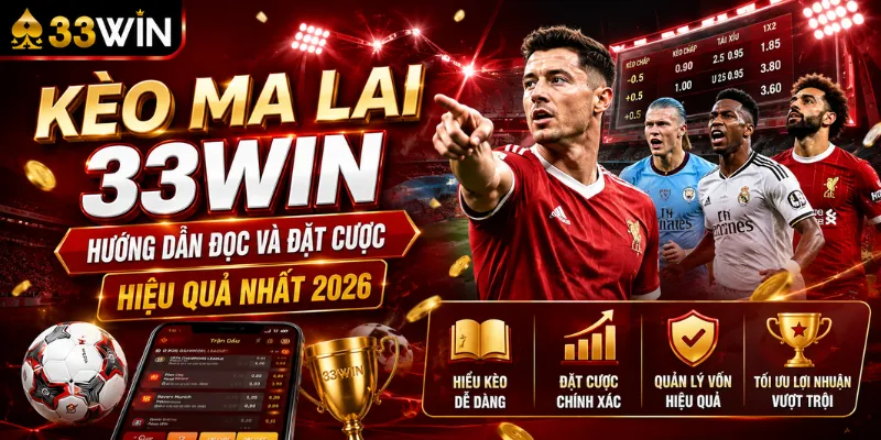 Kèo ma lai 33Win – Hướng dẫn đọc và đặt cược hiệu quả nhất 2026